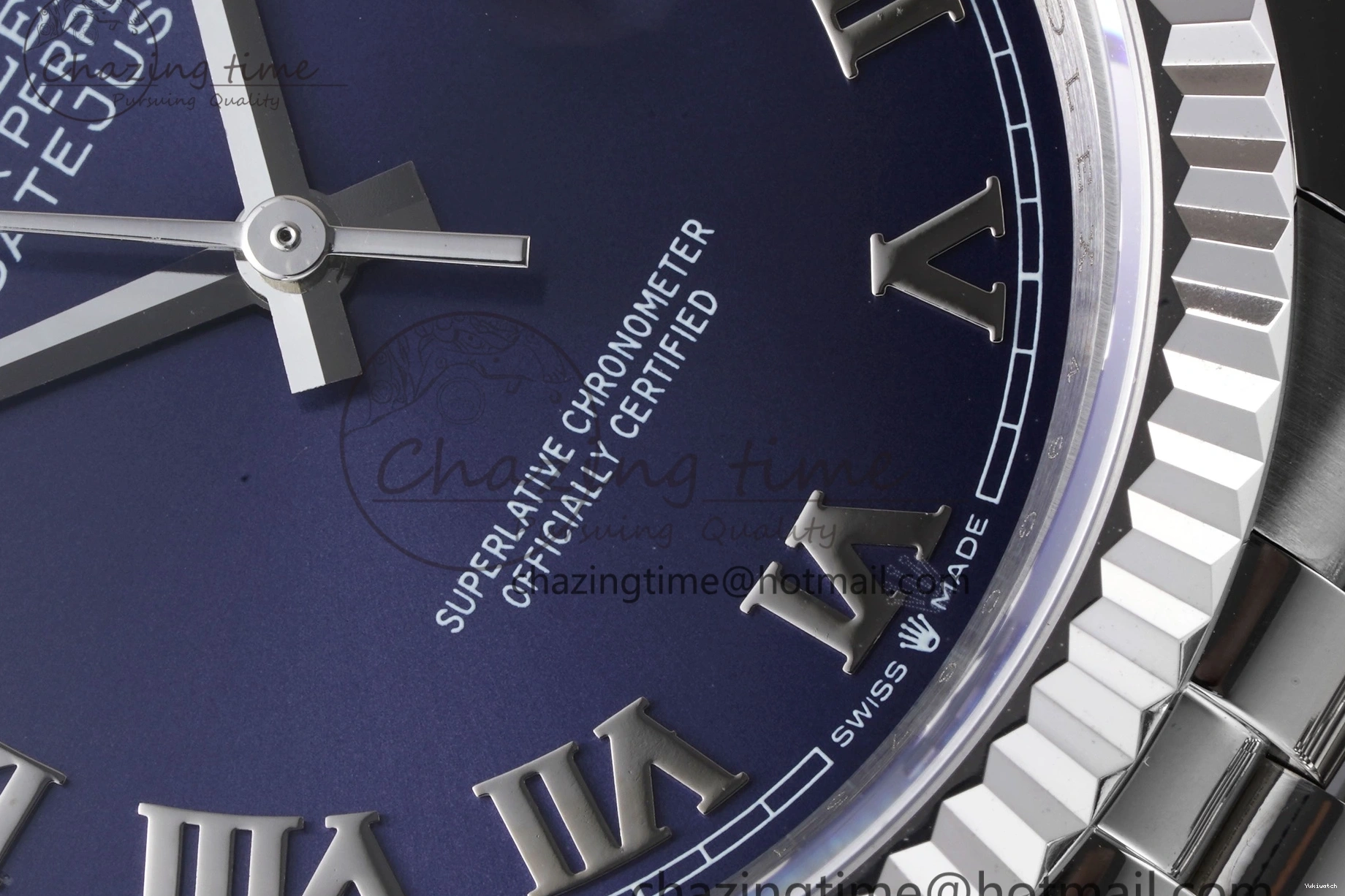 Steel Dial JDF on 904L DateJust 36 Markers V2 SS Bracelet Blue Jubilee 126234 Roman 1230